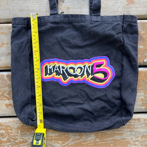Maroon 5 Black Canvas Tote Bag - Picture 6 of 6
